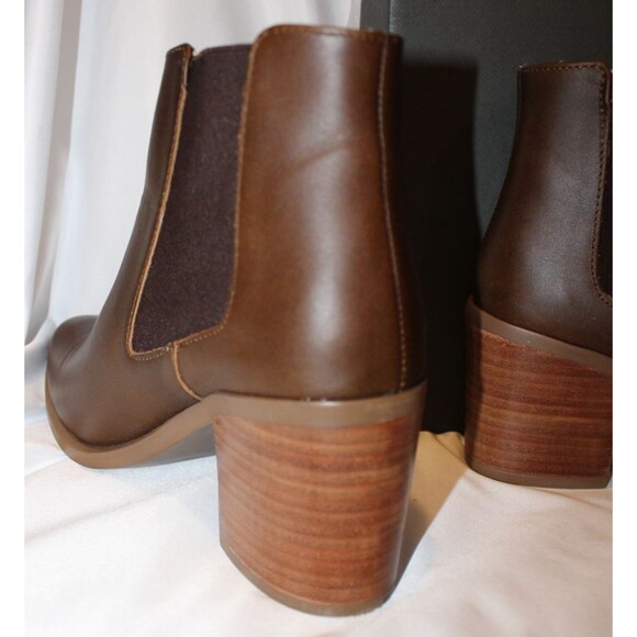 Nisolo Women's Ana Go To Heeled Chelsea Boot Chocolate Brown Size NEW $250 - Picture 4 of 7